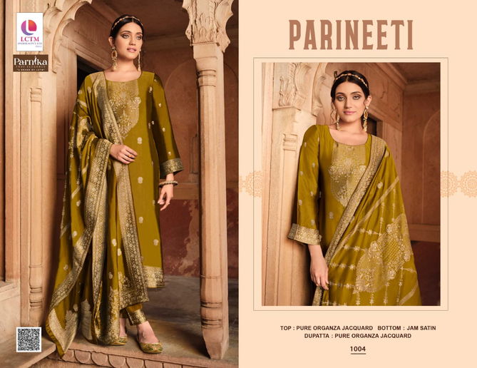 Parineeti By Lctm Leela Organza Jacquard Salwar Kameez Wholesalers In Delhi
